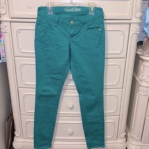 Old Navy Green Skinny Jeans Sz 2